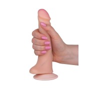 Фаллоимитатор с мошонкой из киберкожи на присоске