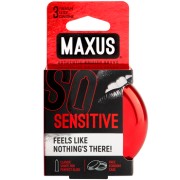 Презервативы ультратонкие Maxus Sensitive в железном кейсе 3 шт