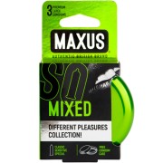 Maxus Mixed, 3 шт Набор презервативов в железном кейсе