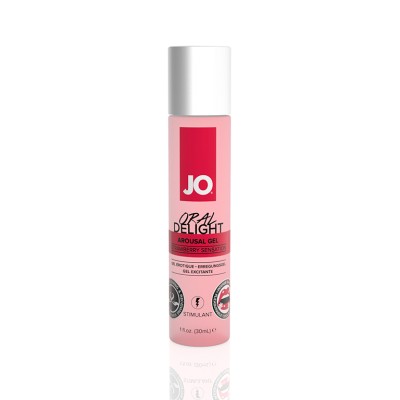 JO Oral Delight Strawberry Sensation Лубрикант для Оральных Ласк Клубника, 30мл