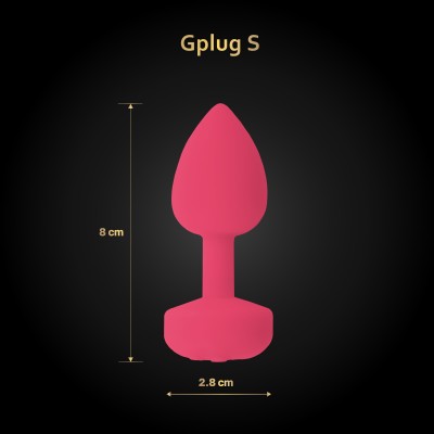 Gvibe Gplug Small Анальная пробка с вибрацией Neon Rose