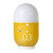 Мастурбатор Capsule 03 Kanoko желтый с мягкими шипами