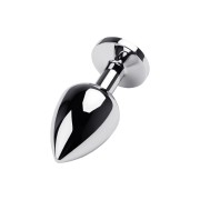 Анальная пробка металл L, прозрачный кристалл