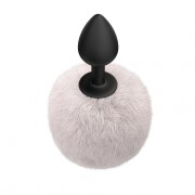 Анальная пробка силиконовая с хвостом S