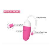 Виброяйцо со смарт управлением Magic Motion Magic Vini, розово-белый