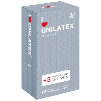 Презервативы Точечные 12 шт.+3 Unilatex Dotted